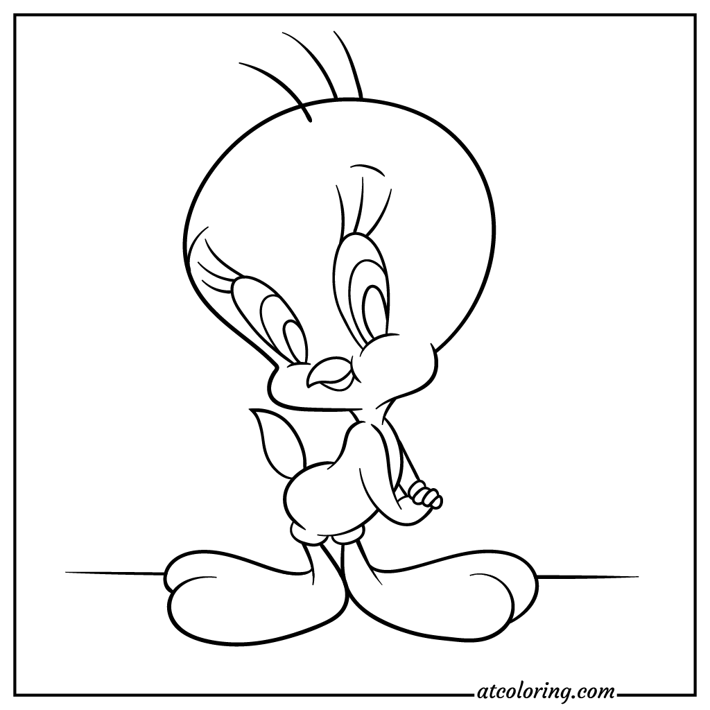 Cute tweety coloring pages